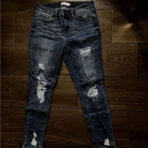 Distressed Blue Jeans for Women